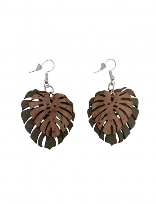 Boucles d'oreilles feuille...